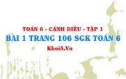 Bài 1 trang 106 SGK Toán 6 tập 1 Cánh Diều